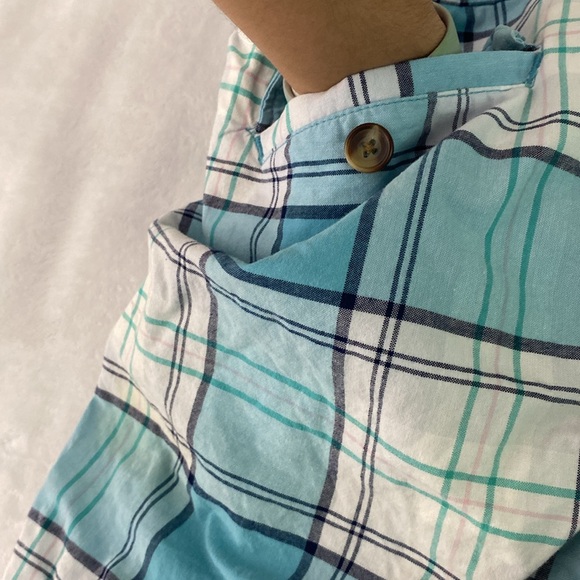 Sky blue and white plaid Merona shorts - Picture 16 of 17